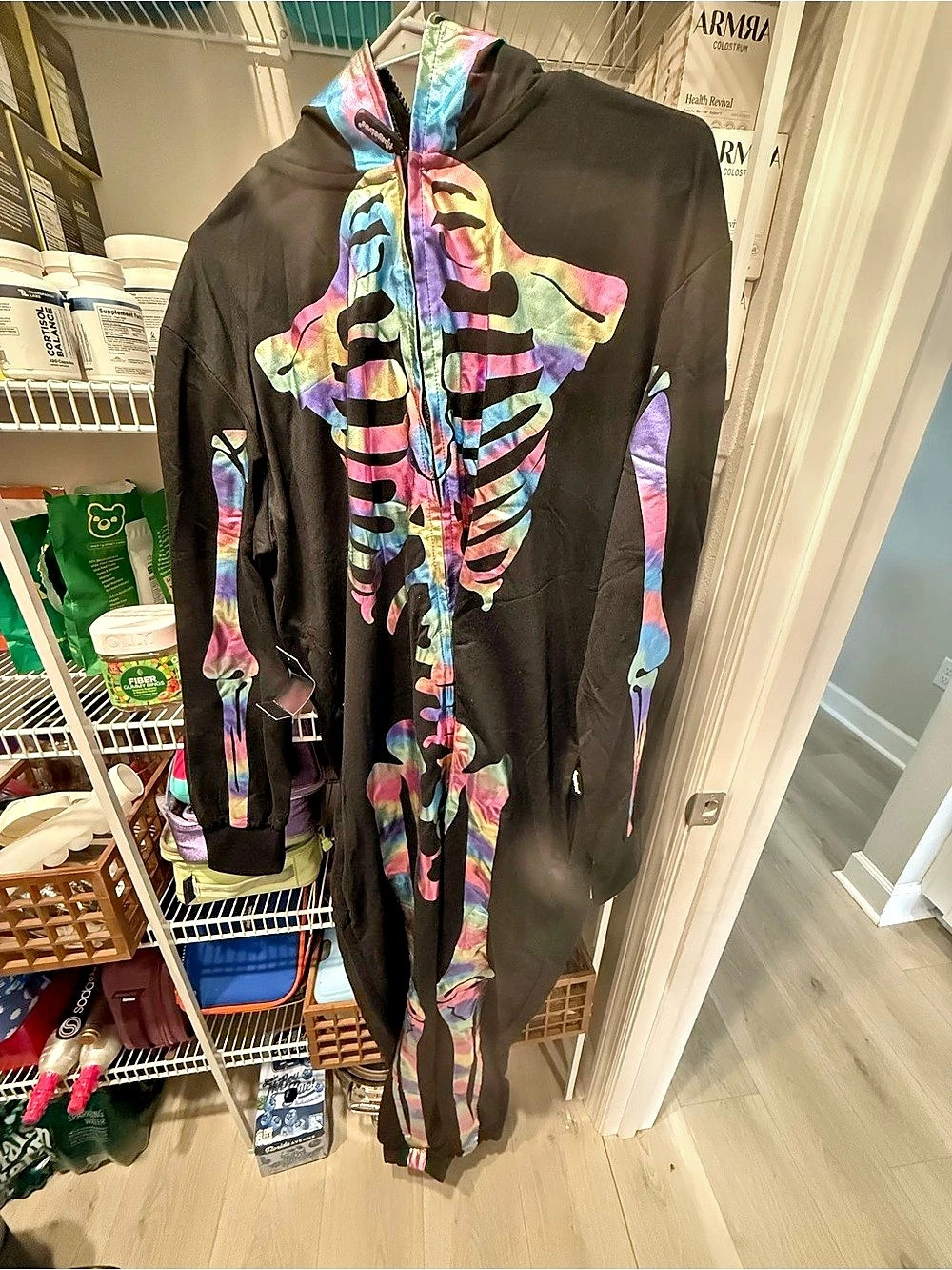 Tipsy Elves Iridescent Skeleton Costume Woman’s Medium Halloween